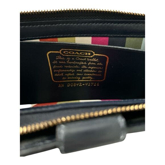 Coach Black and Gray Women's Wallet - Picture 5 of 5
